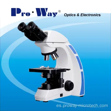 Microscopio biológico binocular LED para laboratorio